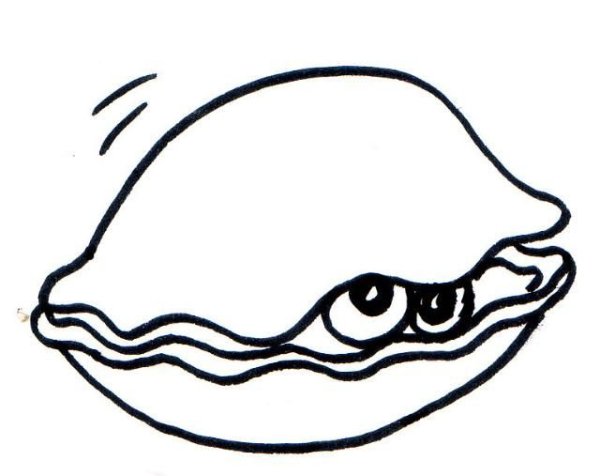 Устрица раскраска