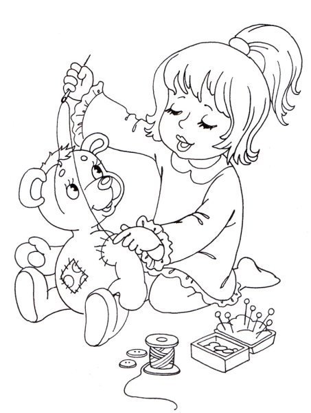 Агния Барто раскраски к стихам