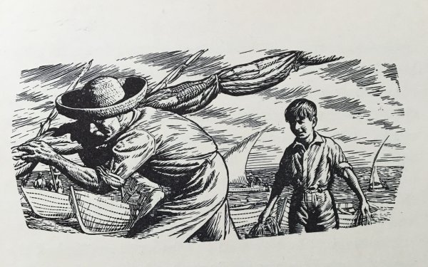 Старик и море Хемингуэй иллюстрации