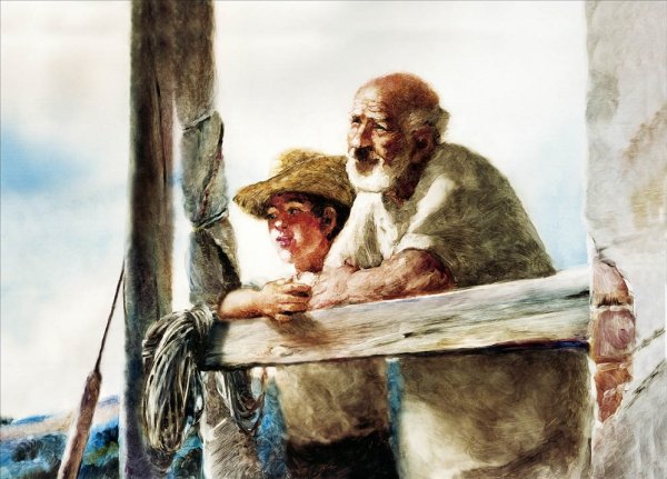 Старик и море Манолин