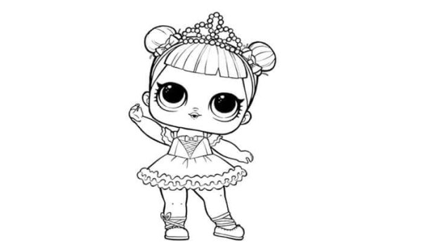 Раскраска ЛОЛ Шугар Квин