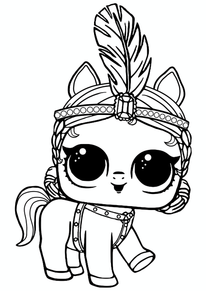 Раскраски ЛОЛ куклы петс
