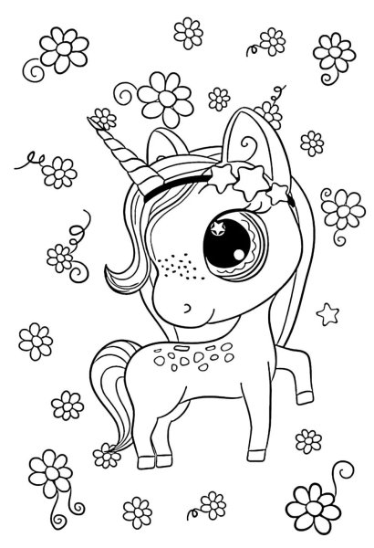 Раскраска Единороги