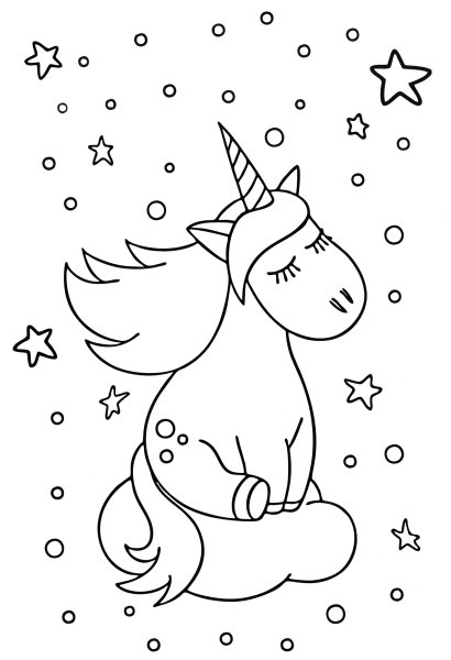 Раскраска Единороги