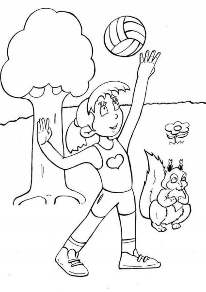 Раскраска здоровый образ жизни для детей