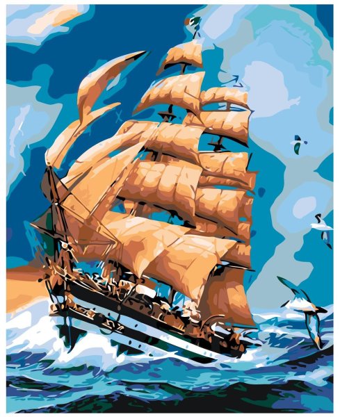 Картина по номерам море парусник Алые паруса