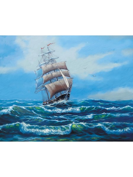 Картина по номерам корабль