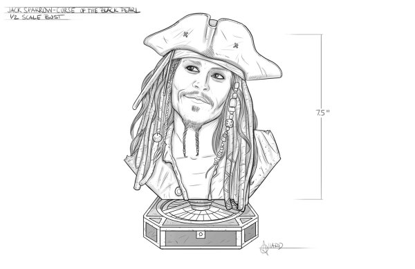 Пираты Карибского моря раскраска Джек Воробей лего