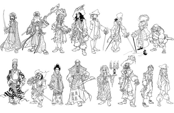 Раскраски пираты Карибского моря Салазар