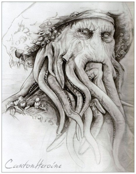 Дэви Джонс эскиз