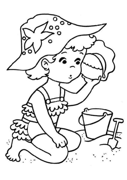 Раскраска. Лето