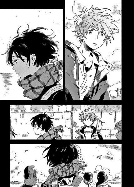 Мио незнакомец на берегу моря Манга