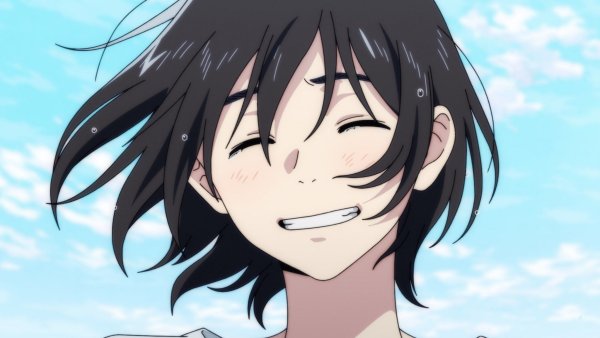 Мио аниме незнакомец на берегу