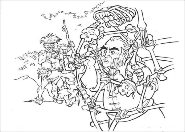 Раскраски лего пираты Карибского моря