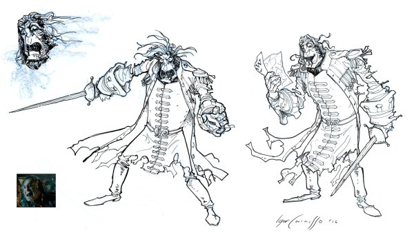 Раскраски пираты Карибского моря Салазар