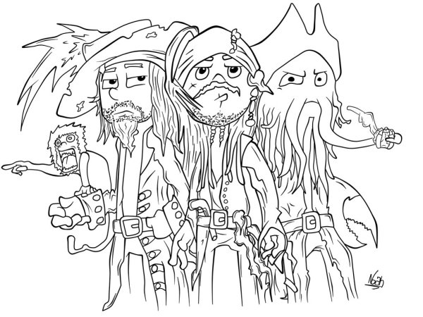 Пираты Карибского моря раскраска Джек Воробей лего