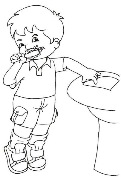 ЗОЖ раскраски для детей