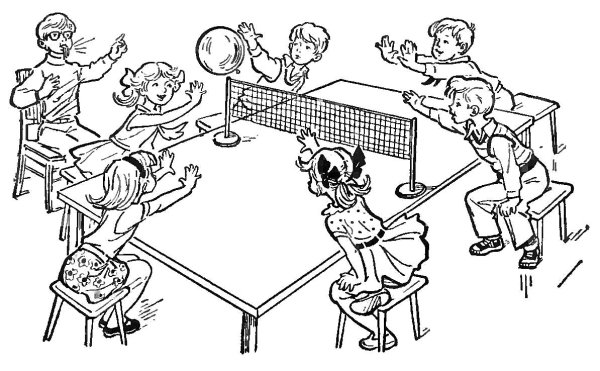 Урок физкультуры раскраска для детей