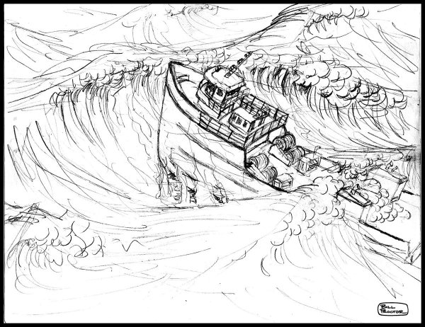 Шторм раскраска для детей