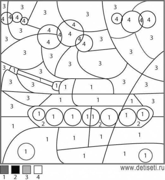 Задания на раскрашивание