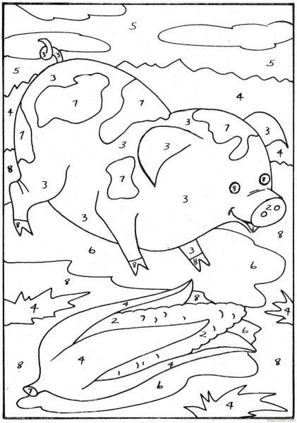 Раскраска по номерам