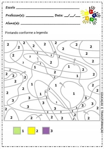 Закрасить по цифрам для детей