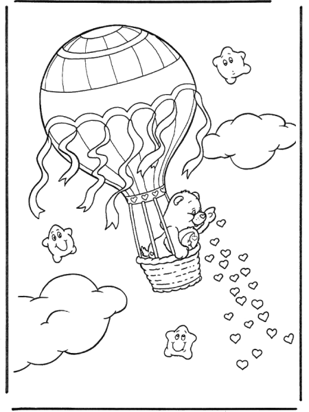 Воздушный шар раскраска