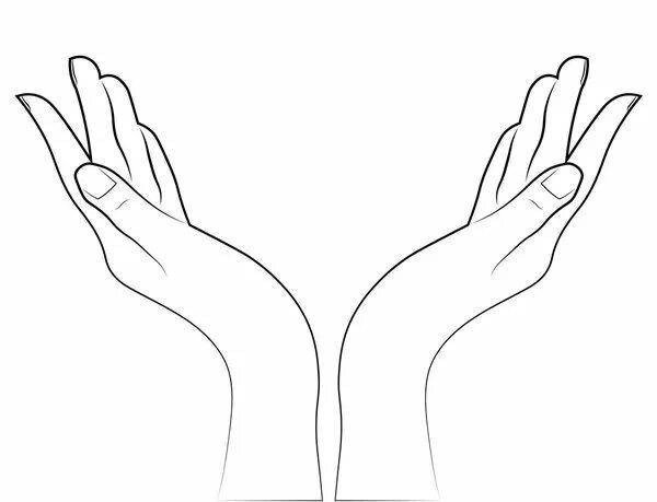 Трафарет руки для вырезания