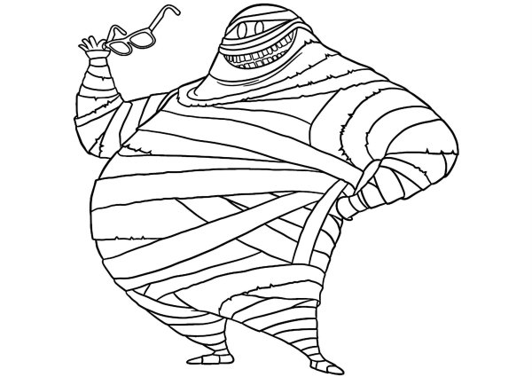 Раскраски мультфильма отель Трансильвания 2