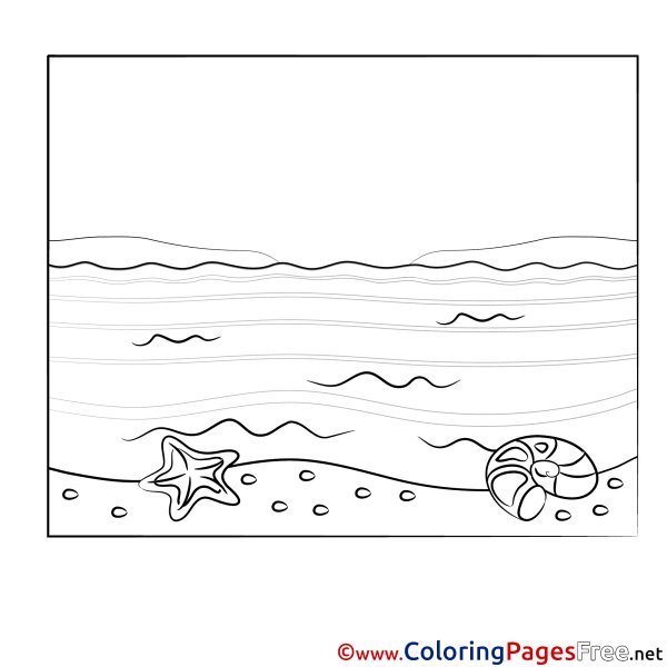 Море для раскрашивания детям