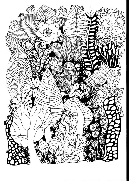 Лес Зентангл