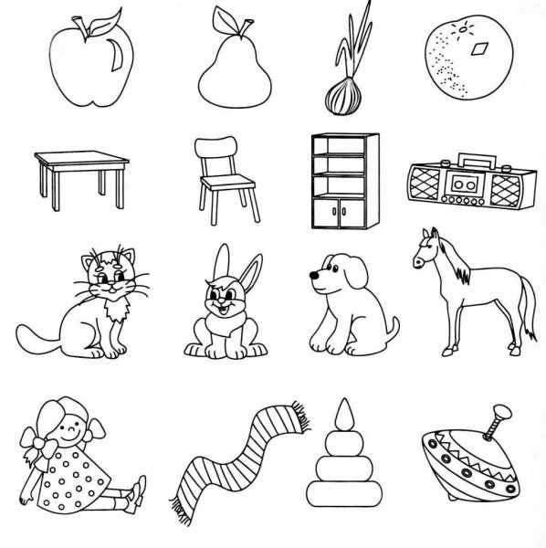 Задания для детей четвертый лишний