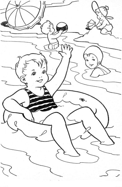 Раскраска. Лето