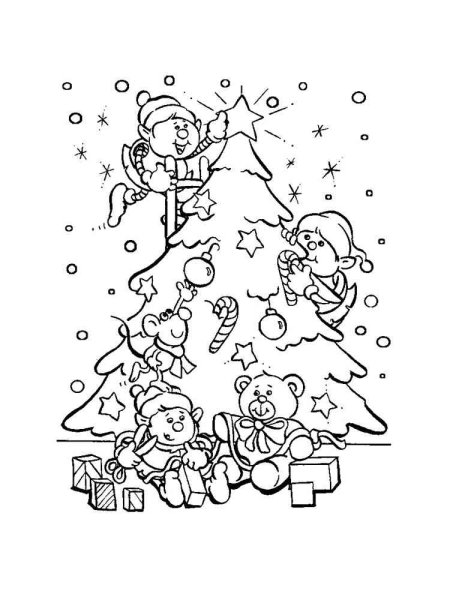 Раскраска. Новый год