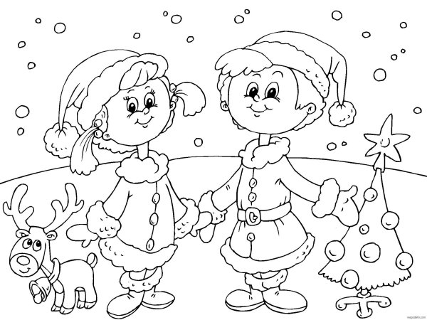 Раскраска. Новый год