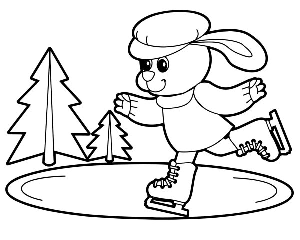 Зимние раскраски для детей 3-4 лет