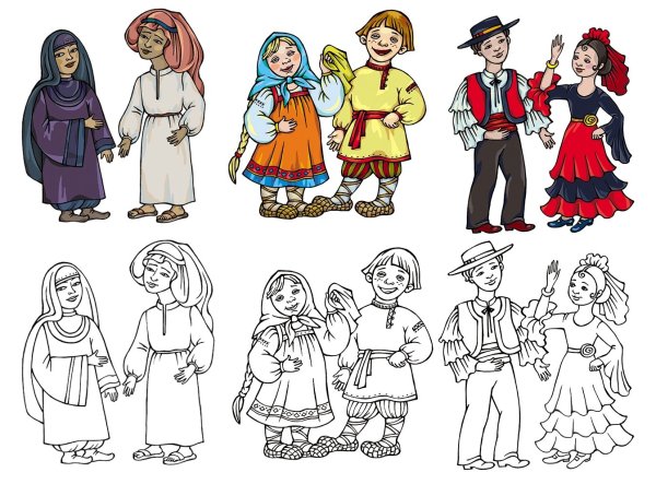 Костюмы разных народов для детей