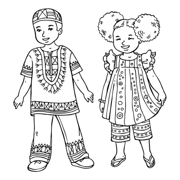 Чуваши национальный костюм раскраска