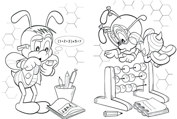 Раскраска на тему математика