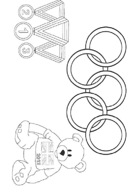 Олимпийские раскраски