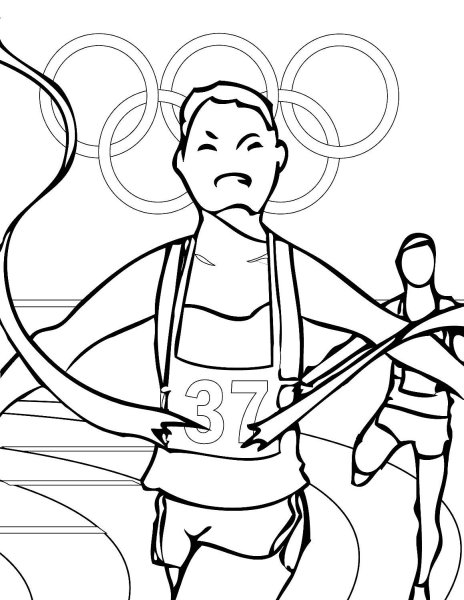 Олимпийские раскраски