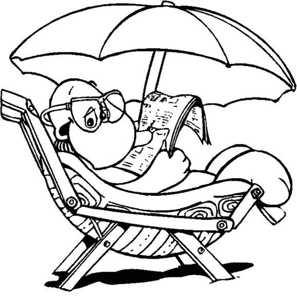 Раскраска отпуск
