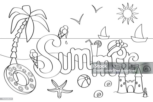 Раскраска лета at the Seaside