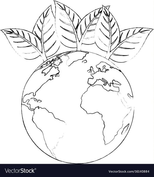 Раскраска Планета экология