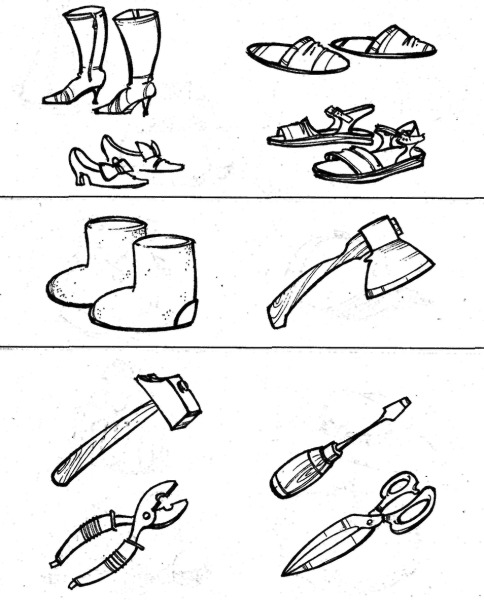 Обувь задания для дошкольников