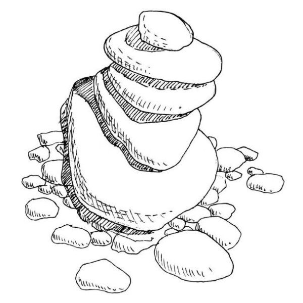 Раскрашивание камешков