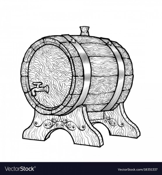 Бочонок пива раскраска