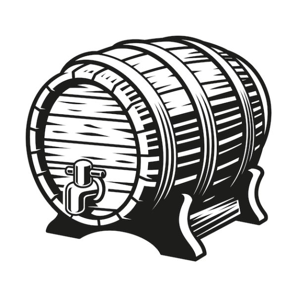 Пивная бочка вектор