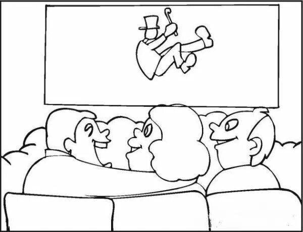 Кино раскраска для детей