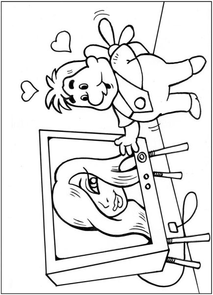 Карлсон раскраска